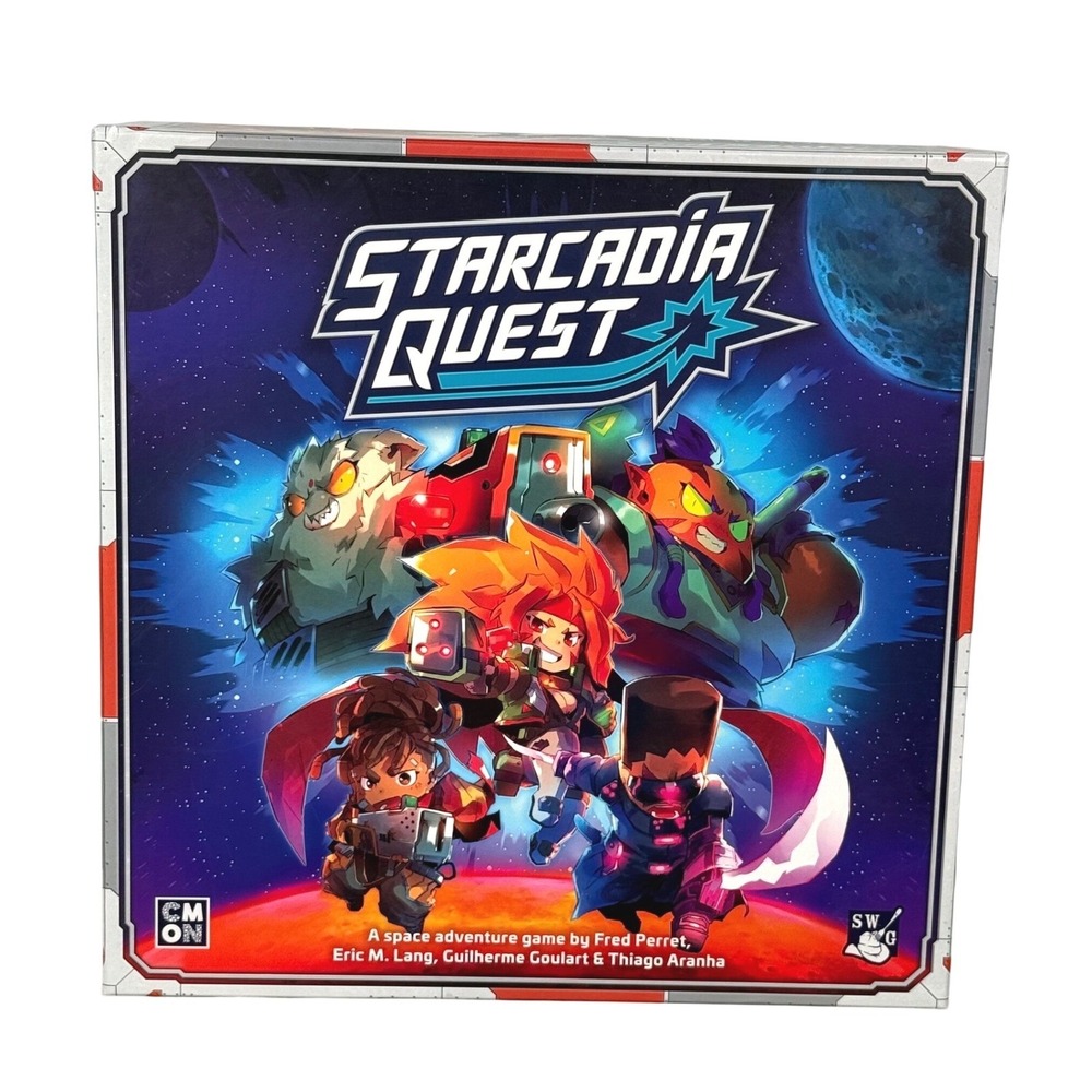 CMON Starcadia Quest Board Game 30 Miniatures New Open Box SAQ001 2020 China